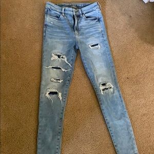 Light wash jeans